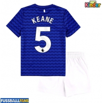 Everton Michael Keane #5 Heimtrikotsatz Kinder 2025-26 Kurzarm (+ Kurze Hosen)